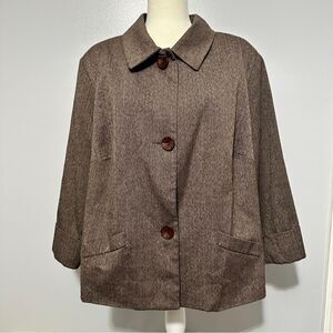 First Option Too brown jacket/blazer size 24 W